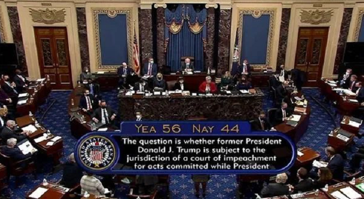 美参议院投票确认弹劾案合法，前总统又创造历史！